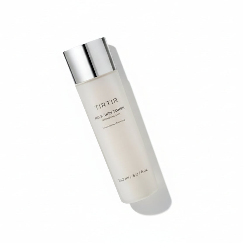 TIRTIR Milk Skin 150ml – Korean hydrating toner with milk extract, deeply moisturizes and brightens skin, improves skin texture and glow, gentle and nourishing, suitable for all skin types.
