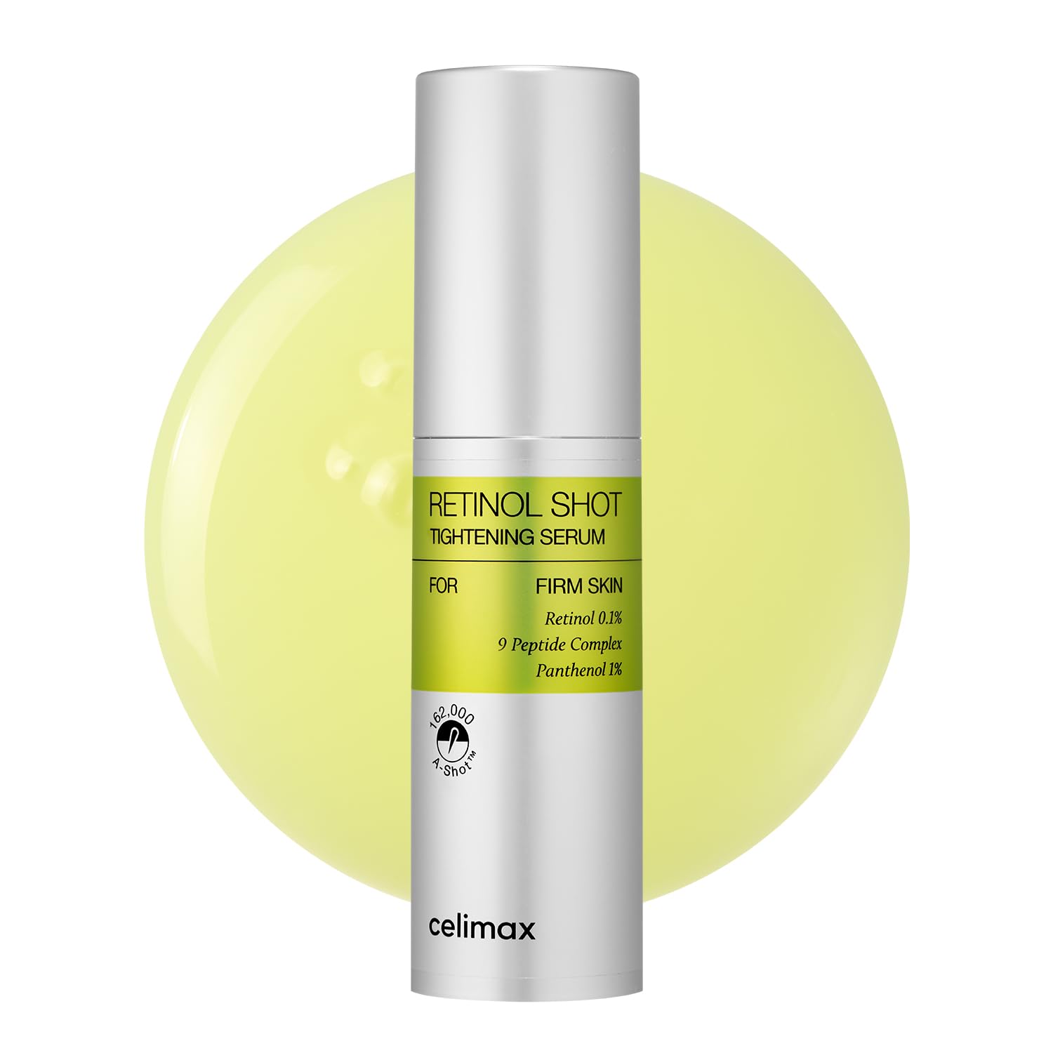Celimax The Vita A Retinol Shot Tightening Serum – Korean retinol serum with vitamin A, improves skin firmness, reduces fine lines and wrinkles, enhances skin texture, suitable for anti-aging skincare routines.