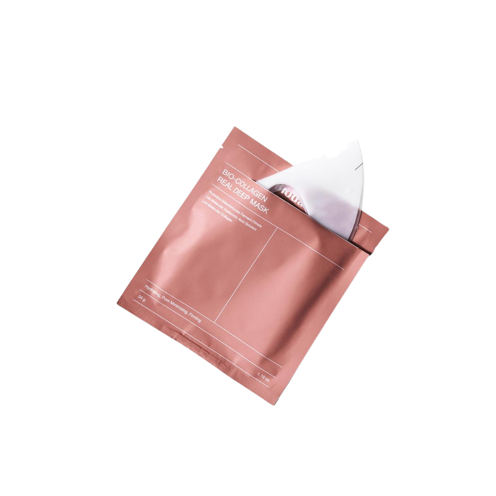 Biodance Bio-Collagen Real Deep Mask – Korean collagen sheet mask, delivers deep hydration, improves skin elasticity and firmness, smooths fine lines, suitable for all skin types.