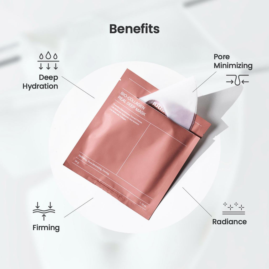 Biodance Bio-Collagen Real Deep Mask – Korean collagen sheet mask, delivers deep hydration, improves skin elasticity and firmness, smooths fine lines, suitable for all skin types.