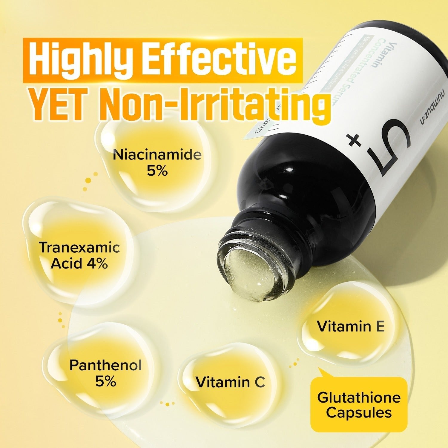 Numbuzin No.5 Glutathione Vitamin Concentrated Serum - Baresoul