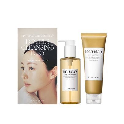 SKIN1004 Madagascar Centella Double Cleansing Duo – Oil & Foam Set - Baresoul